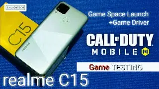 Realme C15 | Game TESTING: Call Of Duty Mobile with Game Space and Game Driver ON