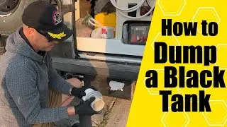 How to Dump a Black Tank | Free Camping and Dump Station in Wyoming | On Our Way to Devil's Tower NP