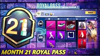 MONTH 21 ROYAL PASS // 1 TO 50 RP REWARDS // M21 ROYAL PASS LEAKS ( M21 ROYAL PASS PUBG MOBILE/BGMI
