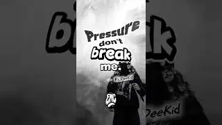 Don't break under pressure 💪🏾 #esdeekid #rap #quote #music #mindsetmotivation