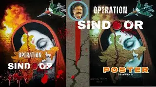 || Operation Sindoor Poster Drawing Colour 🇮🇳 || Artist Dipak Kundu | Chitrayan Art Academy ||