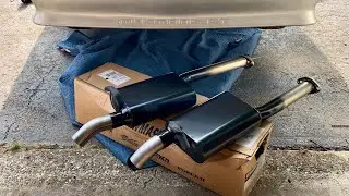 Flowmaster exhaust 817574 install for the foxbody Ford Mustang GT 5.0L