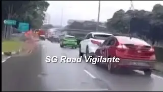 3sep2024  Queensway  getgo hyundai ioniq hybrid speeding in the rain & rear ended lexus