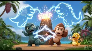 🔥 Baby Godzilla & Baby Kong SWAP BODIES?! 😱💚 | The Cutest Monster Chaos Ever!