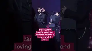 Super Junior lovingly guided and protected Heechul at every step of the concert