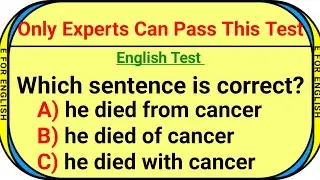 Mixed English Grammar Test ✨ E for English ✨ How Good Is Your English?