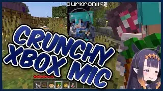 Kronii joining with her crunchy Xbox mic in Minecraft [Hololive]