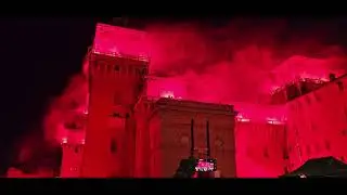 @incendio del Castello Estense 