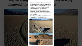 Sailing Stones Mystery