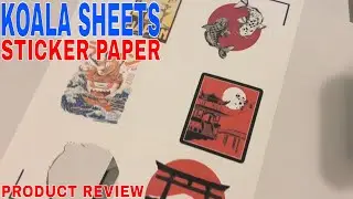 ✅  Koala Sheets Sticker Paper Matte White 🔴