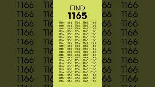 find 1165 👀🤔