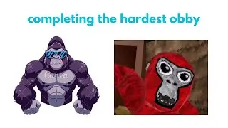TRYING TO BEAT THE HARDEST OBBY !!!!!!!!! #famous #gorillatag #gorillatagquest #trending #gtag #vr 