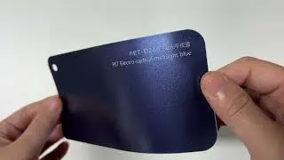PET Electro Optical Midnight Blue Car Wrap Finishing Effect