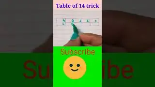 Table of 14 trick #knowledgetime #shorts#viral