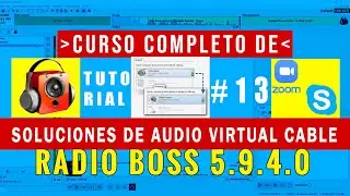 radio boss soluciones de instalar audio virtual cable✅