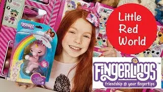 FUN FINGERLINGS UNICORN UNBOXING!!! TOY REVIEW! | Little Red World