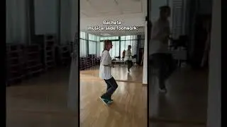 BACHATA Footwork Tutorial - Musical slides! intermediate & andvanced OPTION! #annabaila #learndance
