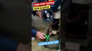 4440 #amplifier #repair & #full #testing with 25+25W Speaker #shorts 👍❤