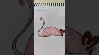 easy kids drawing #shorts #trending #viral #youtubeshorts #art #kids #kidsart #ytshorts #rat#drawing