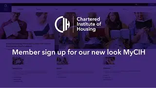 CIH member log in process