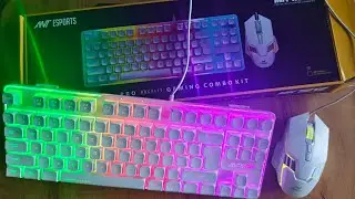 Ant Esports MK710 V2 Mechanical Keyboard & Mouse Combo Unboxing | ASMR Sounds