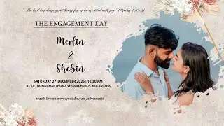 MERLIN & SHEBIN | ENGAGEMENT LIVE WEBCAST | 22-12-2025 | IST 11.00 PM | THE WEDMAKER