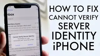 Как исправить ошибку «Не удаётся проверить подлинность сервера» на iPhone! (2021)