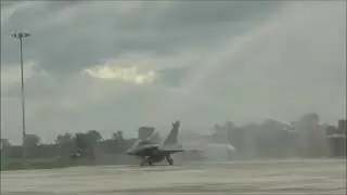 IAF Rafale water cannon salute for  induction into 101sqn falcons #touchtheskywithglory #iaf #shorts