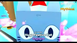 Pet Simulator x | Hatching Huge Festive Cat