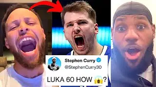 NBA PLAYERS REACT TO LUKA DONCIC 60 POINT TRIPLE DOUBLE VS NY KNICKS | 60/21/10 LUKA DONCIC REACTION