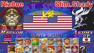 Super Street Fighter II Turbo - New Legacy [Hack] - Riz0ne vs Slim.Shady