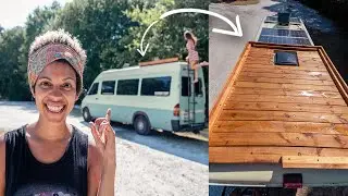ПЛОЩАДКА НА КРЫШЕ ДЛЯ КЕМПЕР-ВАНГА ЗА 1 ДЕНЬ! | ПРЕОБРАЖЕНИЕ ЗА 300 ДОЛЛАРОВ = БЕСЦЕННЫЕ ВИДЫ (ПЛ...
