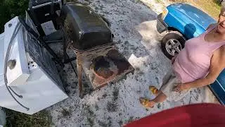 Picking Up Scrap Metal For Recycling.