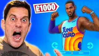 BUYING Lebron James Fortnite Skin on My dad's credit card!