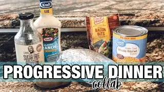 PROGRESSIVE DINNER COLLAB || FULL DAY OF WW FREESTYLE EATING || EASY MEAL PREP