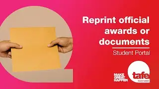 TAFE Queensland Student Portal | Reprint official awards or documents