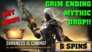 *NEW* GRIM ENDING MYTHIC DROP!! Mythic AK117 with NYX Death Knell - 5 Spins - Call of Duty Mobile