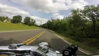 Near miss bird strike on Motorcycle. Inches from my face  10 Second mark