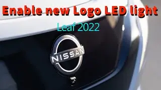 How to enable Nissan Leaf front logo LED light