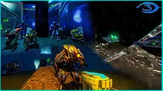 UNSC And Covenant Space Battle | Halo 3 Echo Ops Mod