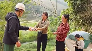The person who helped Nhat dropped some money, but luckily Nhat found it and returned it
