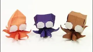 Origami Octopus - Yakomoga Easy Origami tutorial