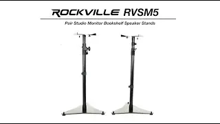 All About Your Pair Rockville RVSM5 White Adjustable Studio Monitor Bookshelf Speaker Stands