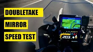 Doubletake Mirror speed test |  real life speed test on a BMW GS1250