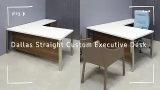 Dallas Straight Custom Executive Desk