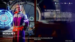 To Destroy A Mind - Ikora's Portal Works (Destiny 2: Season Of The Undying)