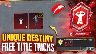 Tricks To Complete Unique Destiny Achievement In Bgmi | #bgmi #pubgmobile