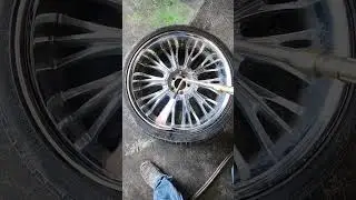bent and cracked repaired #alluminio #rims #welding #diy #shorts#tireshop#fyp #viral#permianautotire
