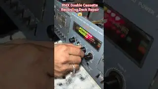 PHX Double Cassette Recording Deck Repair 😱 #cassette #vintage #repair #deck #tapelife #tapepack
