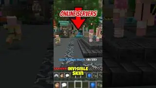 Playing Minecraft Servers with Invisible Skin 🤔